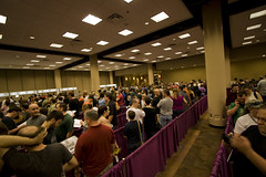 Registration Line Around the Hyatt