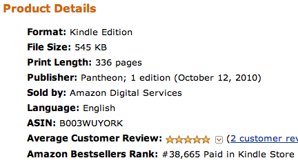 Chronicles of Lost Ebook Sales